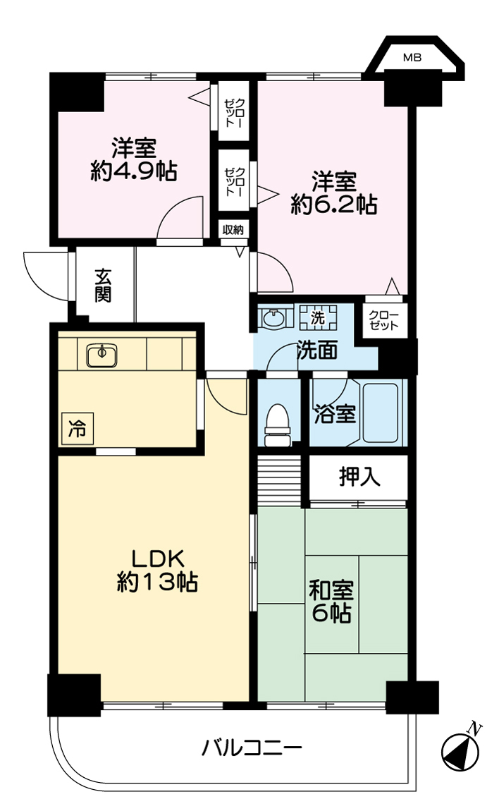 図面　サニータウン羽倉崎Ⅱ－１１１２号カラー (1)